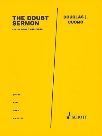 Cuomo, Douglas J. The Doubt Sermon Bariton und Klavier