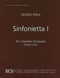 Perle, George Sinfonietta No. 1 for orchestra Kammerorchester Partitur