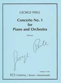 Perle, George Concerto No. 1 for piano and orchestra Klavier und Orchester Partitur