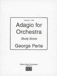 Perle, George Adagio for orchestra Orchester Studienpartitur