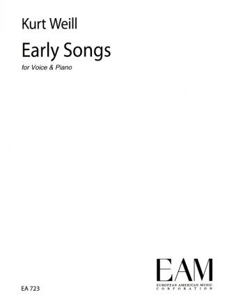 Early Songs for voice and piano facsimile score