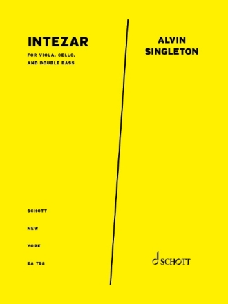 Intezar Viola, Violoncello und Kontrabass Partitur und Stimmen