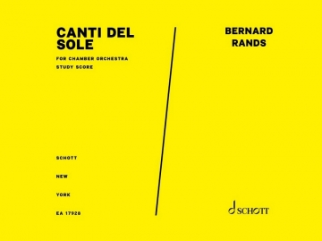 Canti Del Sole for Tenor and chamber ensemble Studienpartitur