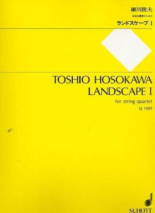 Landscape 1 for string quartet score and parts