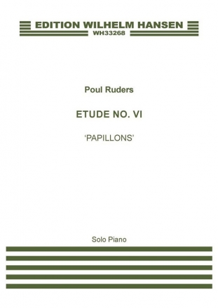 Poul Ruders, Etude No.VI 'Papillons' Piano Score