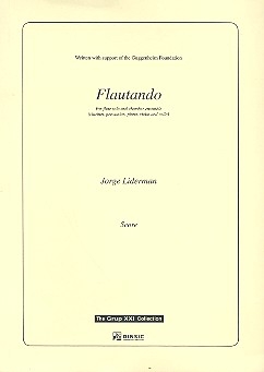Flautando fr Flte solo, Klarinette, Percussion, Klavier, Violine und Violoncello Studienpartitur