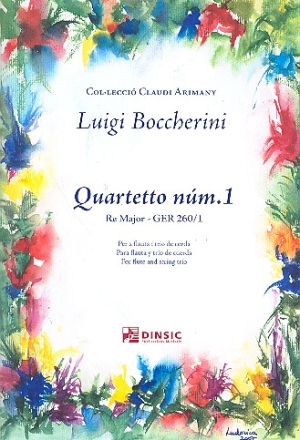 Quartett D-Dur op.5,1 GER260,1 fr Flte, Violine, Viola und Violoncello Partitur und Stimmen