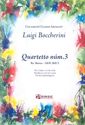 Quartett d-Moll op.5,3 GER260,3 fr Flte, Violine, Viola und Violoncello Partitur und Stimmen