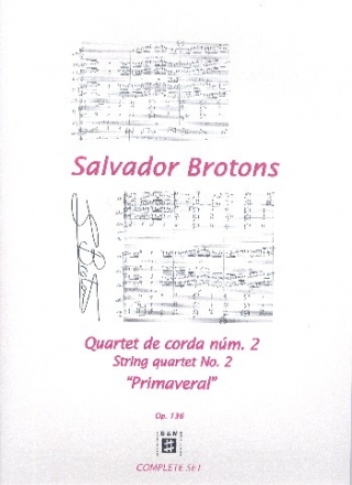 Primaveral op.136 fr Streichquartett Partitur und Stimmen
