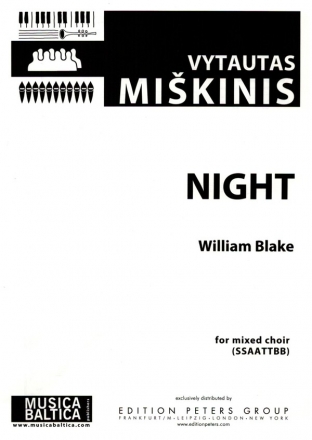 Night for mixed chorus (SSAATTBB) a cappella score