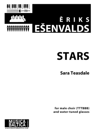 Stars for male choir  (TTTBBB) and water-tuned glasses choral score