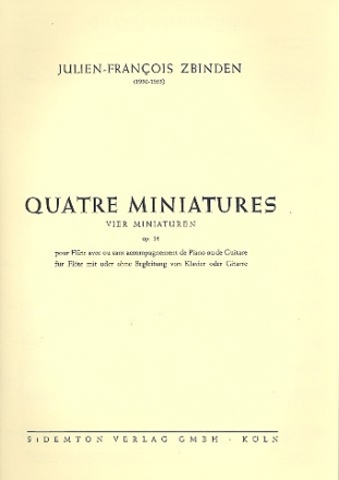 4 Miniatures op.14 fr Flte mit oder ohne Klavier (Gitarre)