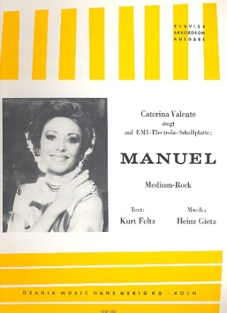 Manuel: Einzelausgabe Gesang und Klavier