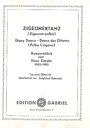 Zigeunertanz fr Gitarren