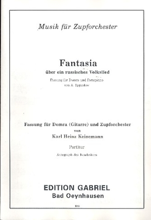 Fantasia ber ein russsisches Volkslied fr Zupforchester Stimmen