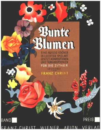 Bunte Blumen Band 2  Zither 1