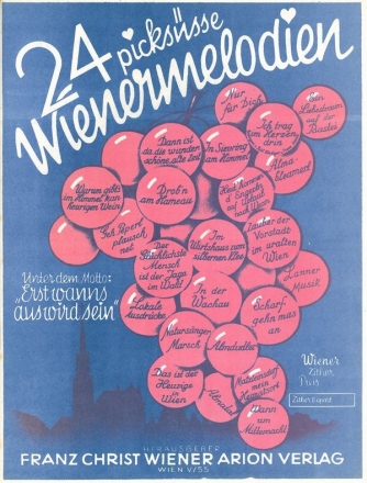 24 picks��e Wiener Melodien f�r 1-2 Konzertzithern Zither 1