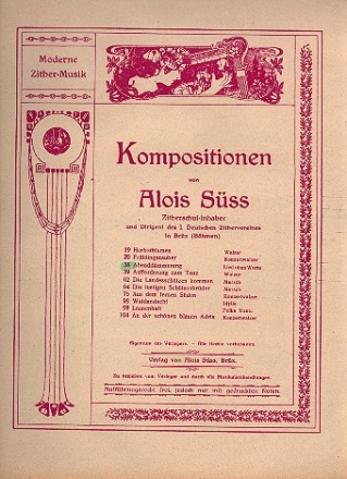 Abendd�mmerung op.96 f�r Konzertzither