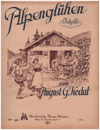 Alpengl�hen Idylle f�r Zither