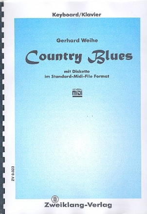Country Blues (+Midifiles): fr Klavier (Keyboard)