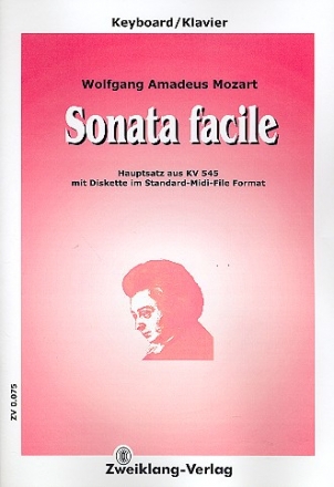 Sonata Facile C-Dur KV545 Noten und Midifiles