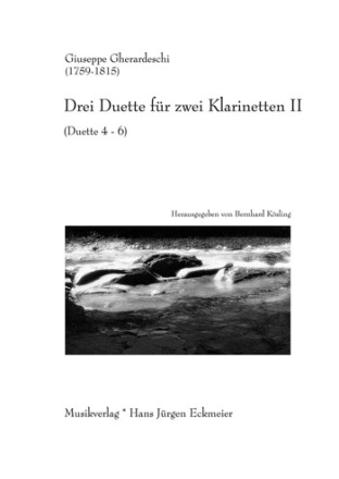 3 Duette Nr.4-6 fr 2 Klarinetten in B Partitur und Stimmen