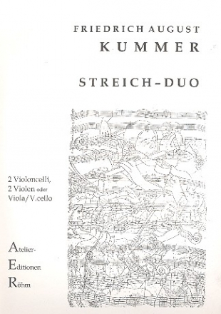 Duo C-Dur op.22,1 fr 2 Violoncelli (2 Violen, Viola und Violoncello) Stimmen