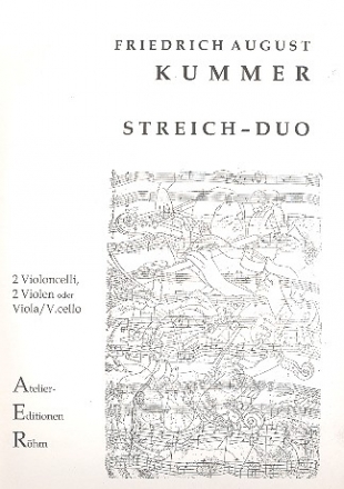 Duo C-Dur op.22,1 fr 2 Violoncelli (2 Violen, Viola und Violoncello) Stimmen