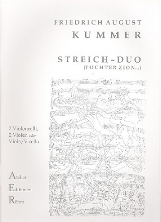 Variationen ber 'Tochter Zion' G-Dur op.156    fr 2 Violoncelli (2 Violen, Viola und Violoncello) Partitur