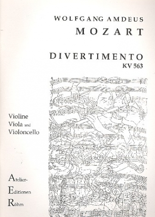 Divertimento Es-Dur KV563 fr Violine, Viola und Violoncello Partitur und Stimmen