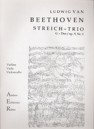Trio G-Dur op.9,1 fr Violine, Viola und Violoncello Stimmen