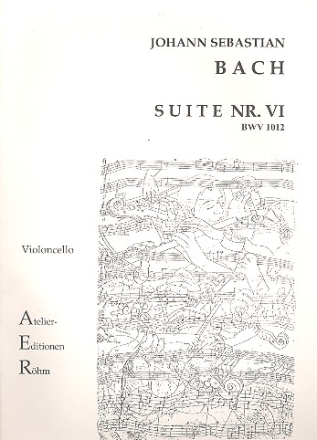 Suite Nr.6 BWV1012 transponiert nach G-Dur fr Violoncello