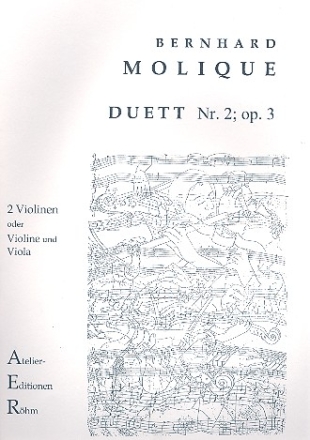 Duett Nr.2, op.3 fr 2 Violinen oder Violine und Viola Stimmen