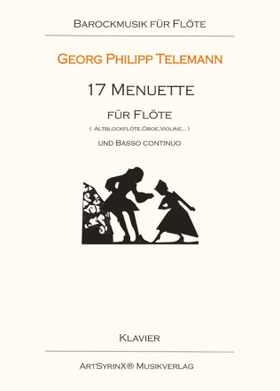 Telemann, Georg Philipp 17 Menuette fr Flte Flte, Klavier Klavierpartitur