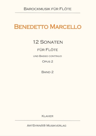 12 Sonaten op.2 Band 2 (Nr.4-6) fr Flte und Klavier Klavierbegleitung und Bc-Stimme