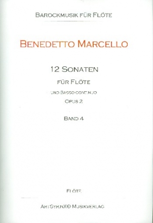 12 Sonaten op.2 Band 4 (Nr.10-12) fr Flte und Bc Flte