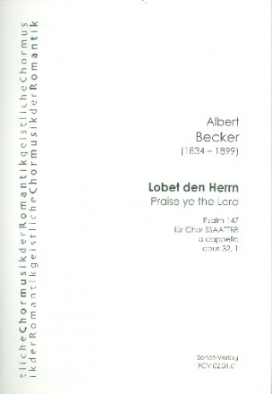 Lobet den Herrn op.32,1 fr gem Chor a cappella Partitur (dt/en)