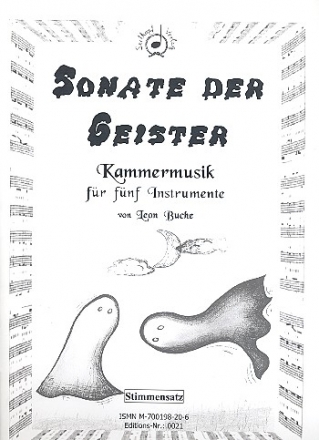 Sonate der Geister op.24 fr Flte, Klarinette, Violine, Violoncello und Klavier Stimmen