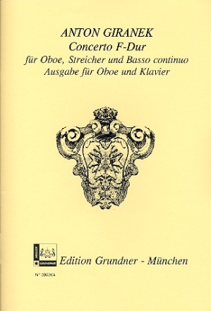 Konzert F-Dur fr Oboe, Streicher und Bc fr Oboe und Klavier