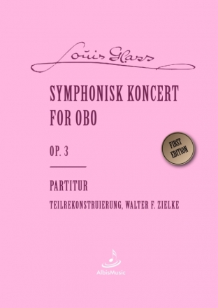 Symphonisk Koncert for Obo op.3 fr Oboe und Orchester Partitur, gebunden