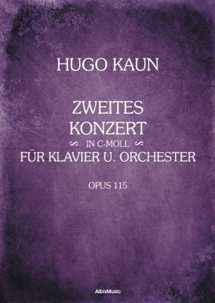 2. Konzert C-Moll op.115 fr Orchester und Klavier Partitur