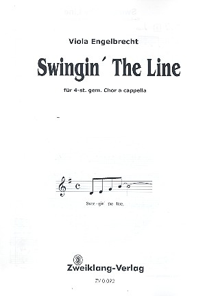 Swingin' the Line fr gem Chor a cappella Partitur
