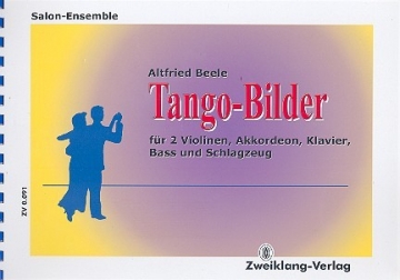 Tango-Bilder fr 2 Violinen, Akkordeon, Klavier, Kontrabass und Schlagzeug Partitur und Stimmen