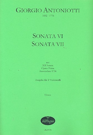 2 Sonaten op.1 fr 2 Violoncelli Partitur und Stimmen