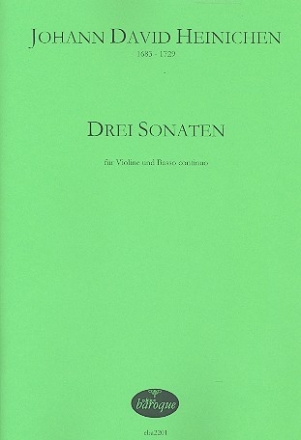Drei Sonaten fr Violine und Bc