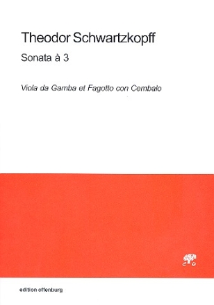 Sonata à 3 für Viola da gamba, Fagott und Cembalo (Bc nicht ausgesetzt) Partitur und Stimmen