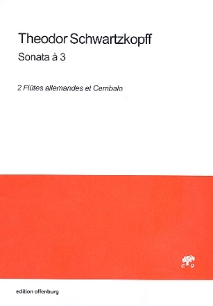 Sonata  3 fr 2 Flten und Cembalo (Bc nicht ausgesetzt) Partitur und Stimmen