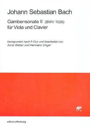 Gambensonate Nr.2 BWV1028 fr Viola und Klavier