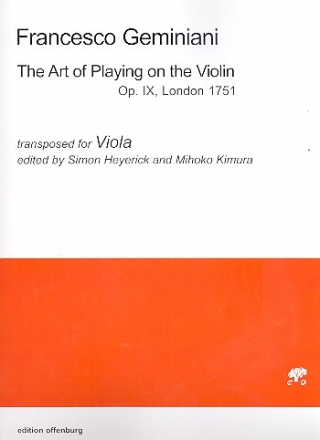 The Art of Playing on the Violin for viola