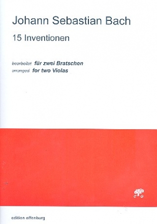 15 Inventionen fr 2 Violen Spielpartitur